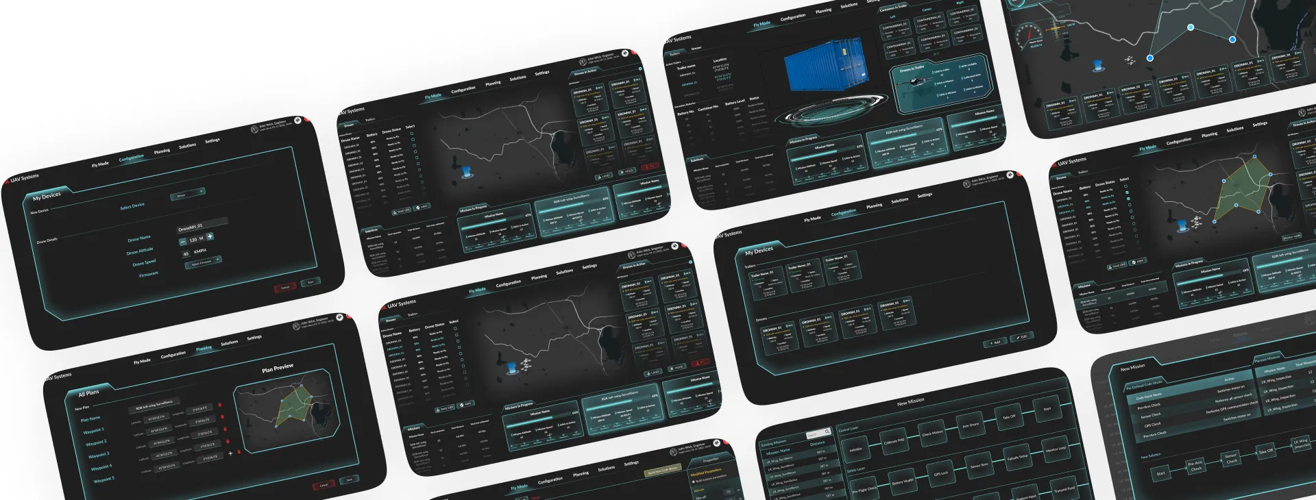 Swarm UX dark ground-control interfaces
